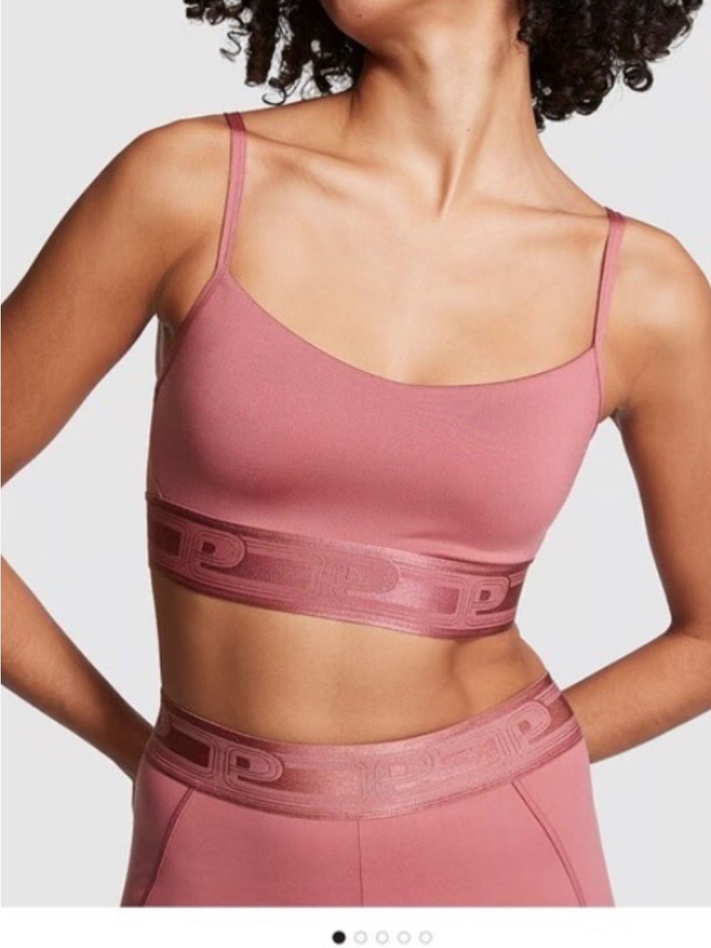 PINK Victoria's Secret Mauve Seamless Sports Bralette